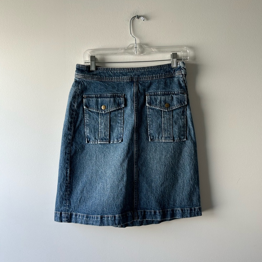 J. Crew blue denim skirt